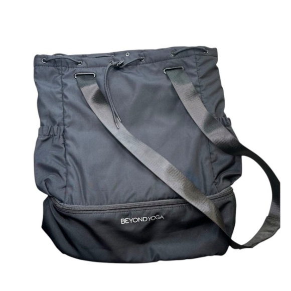 Beyond Yoga Convertible Backpack Black Separate Zip Compartment On Bottom main image 12
